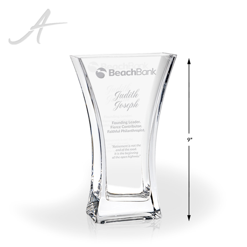 Pearl Crystal Vase Award Engraved Gifts and Awards Awarding You