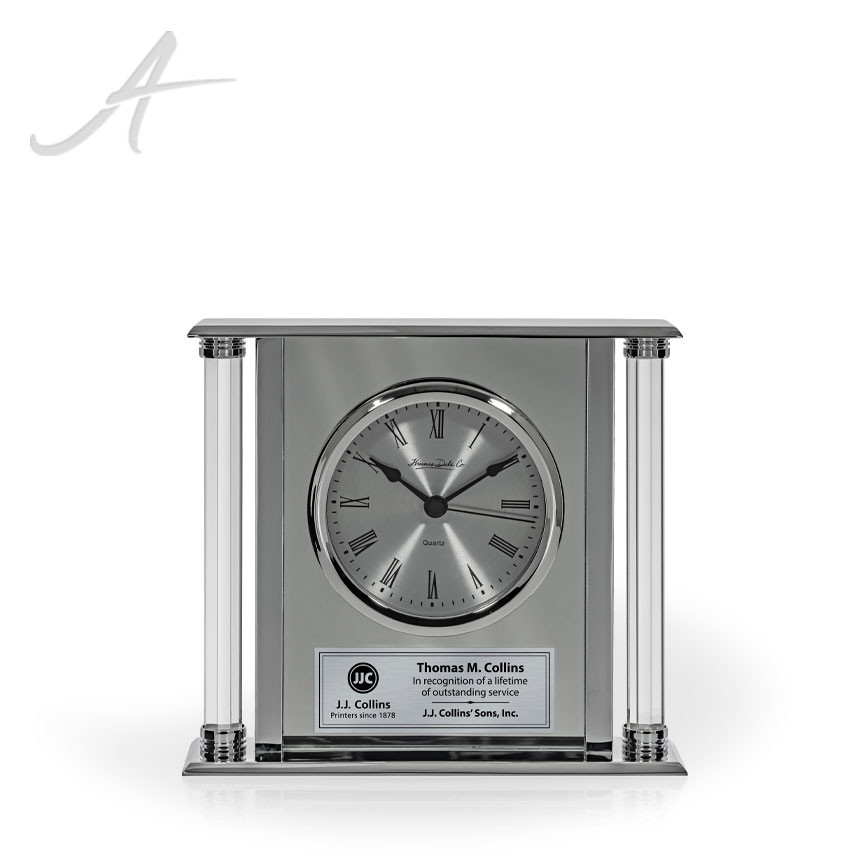 Kannada Mirrored Clock Corporate Recognition Gifts Awarding You