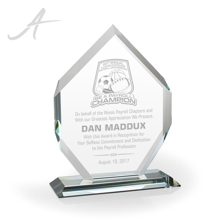 6.75 H Personalized Commitment Award with Custom Engraving Commitment to Safety Acrylic Award 