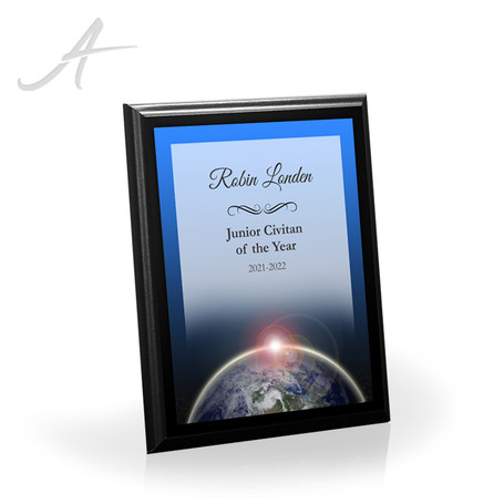 Full Color Globe Plaque Small