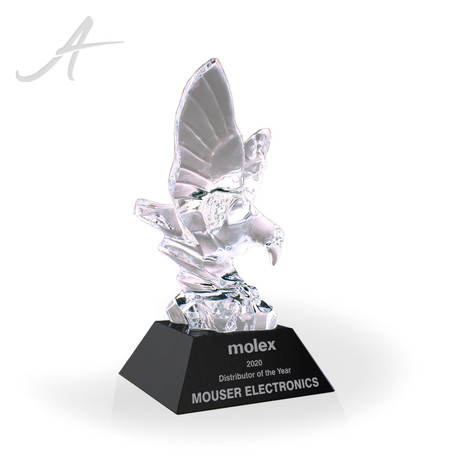 Majesty Eagle Crystal Award Front