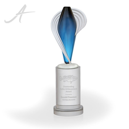 Margaux Art Glass Award Large Front