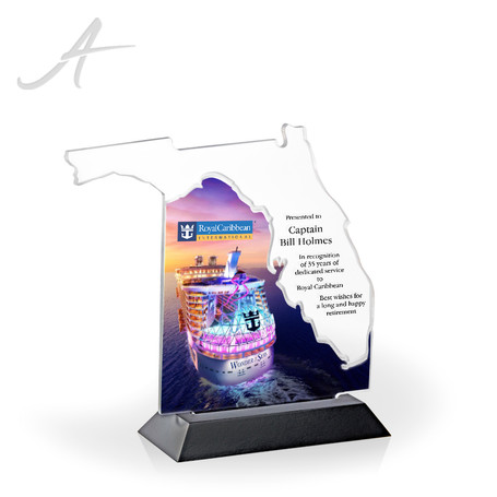 Florida State Acrylic Award - UV Printed