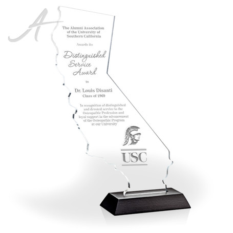California Acrylic Award - Engraved