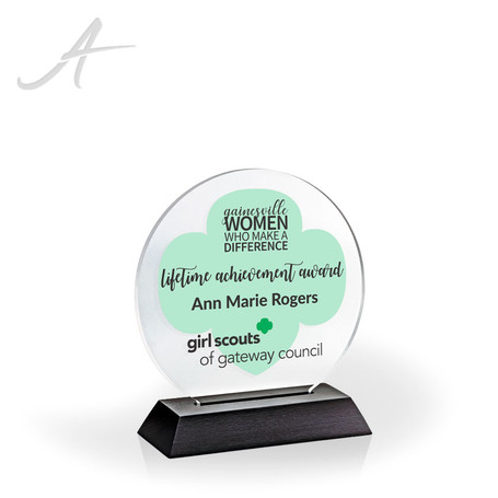 Circle of Excellence Round Acrylic Award - UV Printed