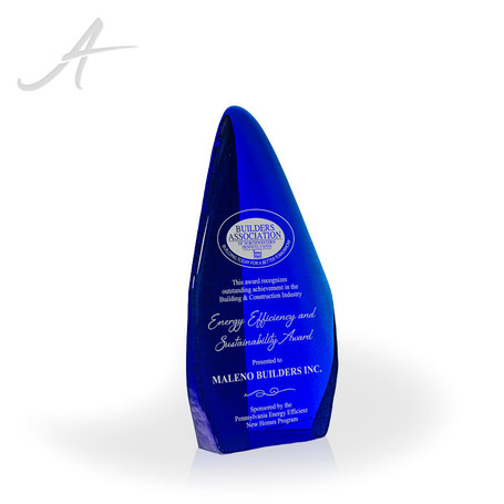 Apogee Cobalt Tower Recycled Glass Award