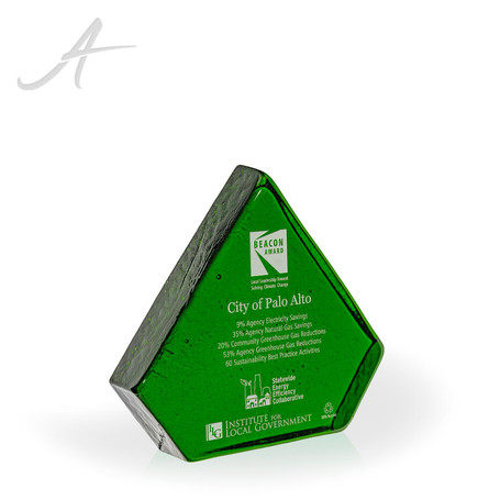 Earth Emerald  Diamond Recycled Glass Award - California