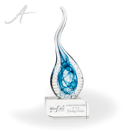 Milton Art Glass Awards - Clear Oblong