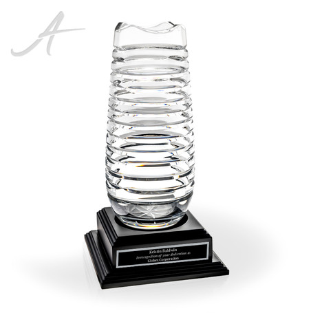 Domo Crystal Vase Award On Base