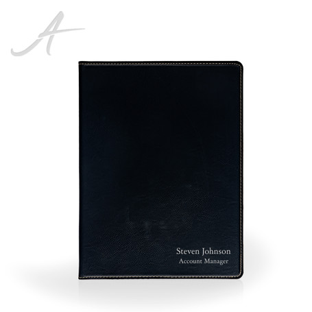 Emissary Black Portfolio with Notepad