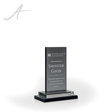 3057-2XS Ebony Smoke Glass Award