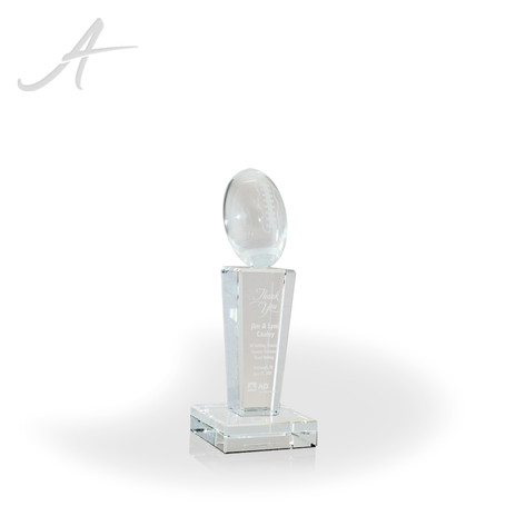 Crystal Football Trophy Awards Small