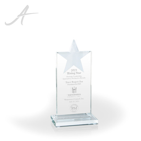 Frosted Crystal Star Award