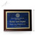 York Plaque with Sapphire Plate 9 x 12 - Horizontal with measurement