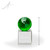 Green Frosted Crystal Globe Awards Large height