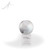 Clear Frosted Crystal Globe Award Small Front View