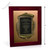 Cyrus Gold Rosewood Plaque Height