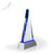 Spire Blue and Clear Award With Metal Base Angle
