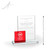 Red Verve Square Glass Award Small Height Red Verve Square Glass Award Small Height