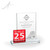 Red Verve Square Glass Award Medium - Virginia