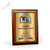 Jordan Cherry Wood Plaque with Raised Plate Gold Small