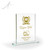Acclaim Engraved Crystal Award large filled