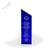 Winslow Blue Crystal Award - Silver Filled