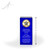 Alexis Blue Crystal Award -Medium UV with Measure