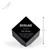 Savannah Black Crystal Cube - Medium with Measure