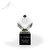 Ingot Crystal Cube Award Small Front