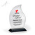 Beveled Flame Acrylic Award - UV Print