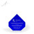 Shawfair Cobalt Pinnacle Recycled Glass Award - Front