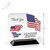 American Flag Acrylic Award - UV Print - Height