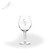 Alabaster White Wine Glass - Engraved