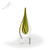 Linden Flame Art Glass Angle