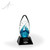 Besly Art Glass Egg Award - Black Clipped Square