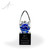 Halsted Art Glass Egg Award - Black Cube Front
