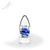 Halsted Art Glass Egg Award - Clear Semi-Round Side