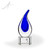 Natoma Flame Art Glass Award - Clear Front