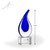 Natoma Flame Art Glass Award - Clear Height