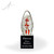 Ada Art Glass Egg Award - Black Cube Front