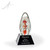 Ada Art Glass Egg Award - Black Pyramid