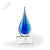 Elston Art Glass Awards - Clear Oblong Base
