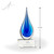 Elston Art Glass Awards - Clear Oblong Base Height