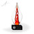 Avondale Art Glass Award - Black Oblong Base Front