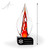 Avondale Art Glass Award - Black Oblong Base Height