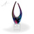 Reaching Art Glass Award - Clear Cube Base  Front