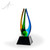 Owen Art Glass Award - Black Pyramid Base Side