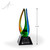 Owen Art Glass Award - Black Pyramid Base Height