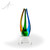 Owen Art Glass Award - Clear Pyramid Base Front